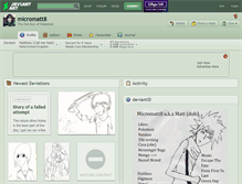 Tablet Screenshot of micromatt8.deviantart.com