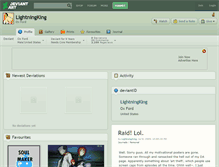 Tablet Screenshot of lightningking.deviantart.com