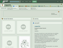 Tablet Screenshot of mapachin.deviantart.com