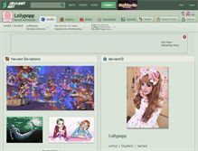 Tablet Screenshot of lollypopp.deviantart.com