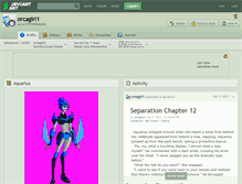 Tablet Screenshot of orcagirl1.deviantart.com