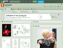 Tablet Screenshot of ametoyuki.deviantart.com