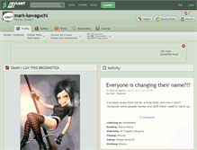 Tablet Screenshot of mark-kawaguchi.deviantart.com