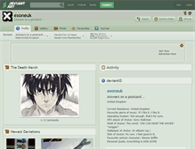 Tablet Screenshot of exoneuk.deviantart.com