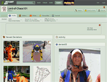 Tablet Screenshot of lord-of-chaos101.deviantart.com