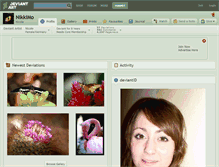 Tablet Screenshot of nikkimo.deviantart.com