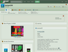 Tablet Screenshot of iceman200.deviantart.com
