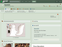 Tablet Screenshot of kyonichi.deviantart.com