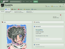 Tablet Screenshot of panadakitty.deviantart.com