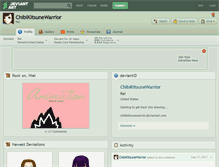 Tablet Screenshot of chibikitsunewarrior.deviantart.com