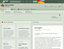 Tablet Screenshot of hebi-lynnsek.deviantart.com