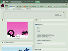 Tablet Screenshot of latos.deviantart.com