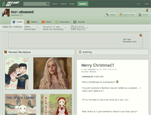 Tablet Screenshot of mcr--obssesed.deviantart.com