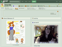 Tablet Screenshot of cinna-star.deviantart.com