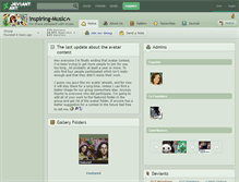Tablet Screenshot of inspiring-music.deviantart.com