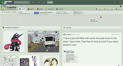 Desktop Screenshot of crystalitar.deviantart.com