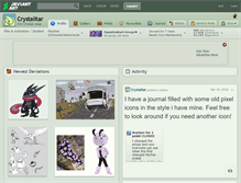 Tablet Screenshot of crystalitar.deviantart.com