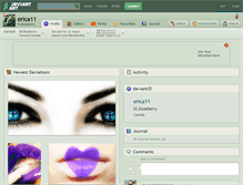 Tablet Screenshot of erica11.deviantart.com