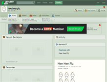 Tablet Screenshot of heehee-plz.deviantart.com