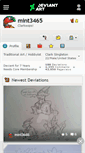 Mobile Screenshot of mint3465.deviantart.com