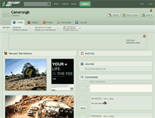 Tablet Screenshot of camerongb.deviantart.com