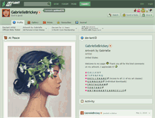 Tablet Screenshot of gabbyd70.deviantart.com
