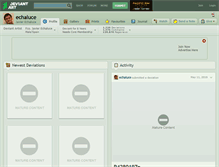 Tablet Screenshot of echaluce.deviantart.com