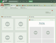Tablet Screenshot of futotteru.deviantart.com