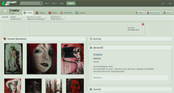 Desktop Screenshot of creatur.deviantart.com