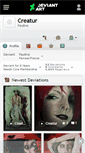 Mobile Screenshot of creatur.deviantart.com