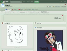 Tablet Screenshot of bibarel.deviantart.com