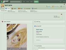 Tablet Screenshot of kami-sama.deviantart.com