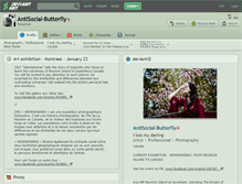 Tablet Screenshot of antisocial-butterfly.deviantart.com