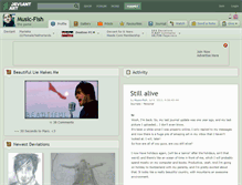 Tablet Screenshot of music-fish.deviantart.com