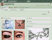 Tablet Screenshot of laurateresaleda.deviantart.com