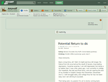 Tablet Screenshot of anuwolf.deviantart.com