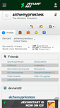 Mobile Screenshot of alchemypriestess.deviantart.com