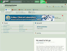 Tablet Screenshot of alchemypriestess.deviantart.com