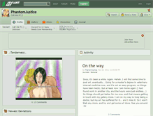 Tablet Screenshot of phantomjustice.deviantart.com