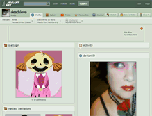 Tablet Screenshot of deathlove.deviantart.com