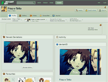 Tablet Screenshot of frau-x-teito.deviantart.com