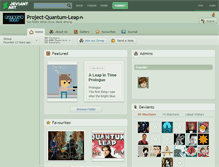 Tablet Screenshot of project-quantum-leap.deviantart.com