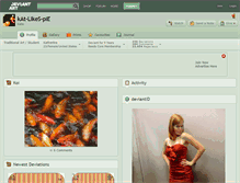 Tablet Screenshot of kat-likes-pie.deviantart.com