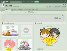 Tablet Screenshot of happypal.deviantart.com