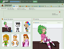 Tablet Screenshot of kazecloud.deviantart.com