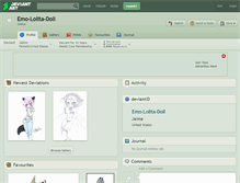 Tablet Screenshot of emo-lolita-doll.deviantart.com