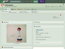 Tablet Screenshot of milkxxpocky.deviantart.com