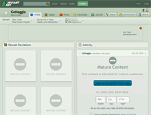 Tablet Screenshot of gomaggie.deviantart.com