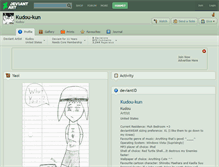 Tablet Screenshot of kudou-kun.deviantart.com