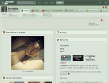 Tablet Screenshot of la-chatte.deviantart.com